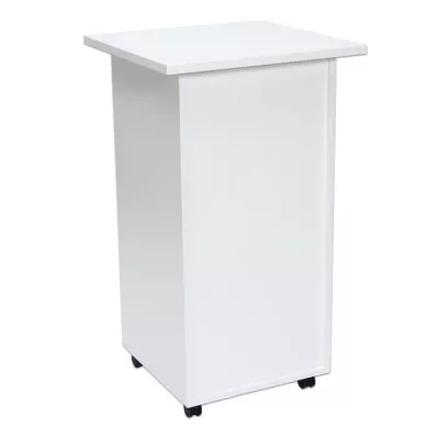 Beistelltisch, Praktischer Tisch, Küchenwagen, Rolltisch, Weiß