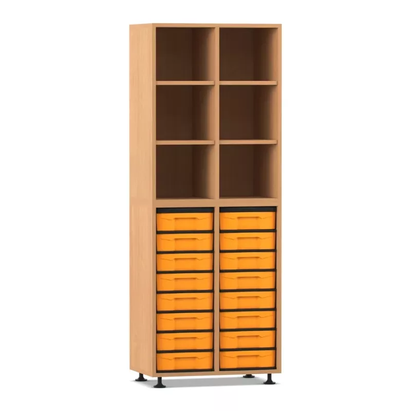 Regal, Schubladen, Holzregal, Stellage, Aufbewahrung