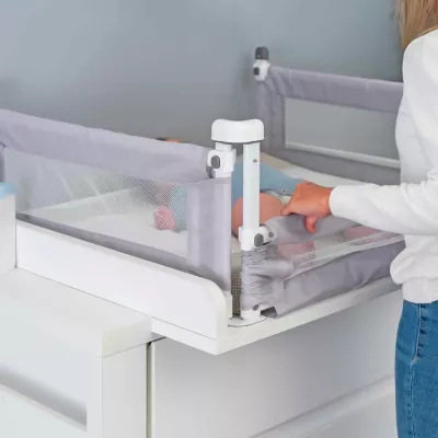 Gitterbett, Schutzgitter, Babybett-Seitenschutz, Gitterseitenschutz, Mesh-Gitter