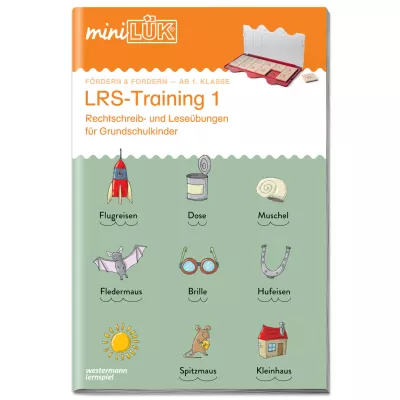 LRS-Training, Rechtschreib-Übungen, Grundschulkinder, Lernspiel, Kartenbox