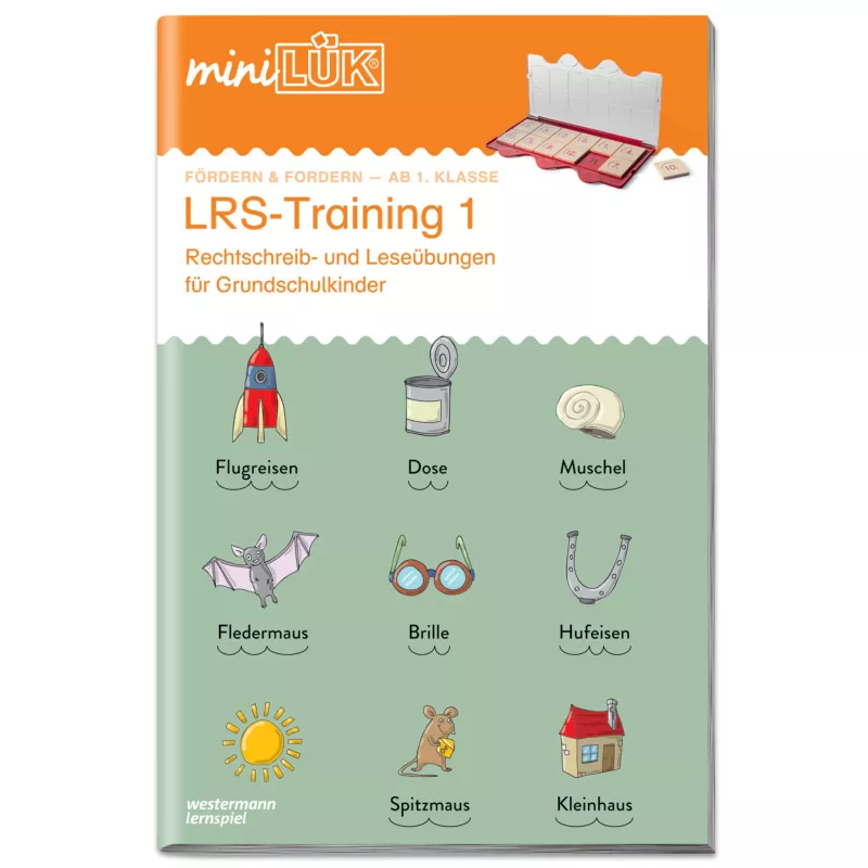 LRS-Training, Rechtschreib-Übungen, Grundschulkinder, Lernspiel, Kartenbox