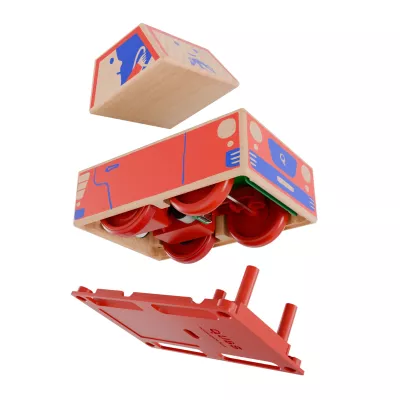 Kaufhausdrach, Spielzeug, Holzspielzeug, Kugelbahn, Puzzlespiel
