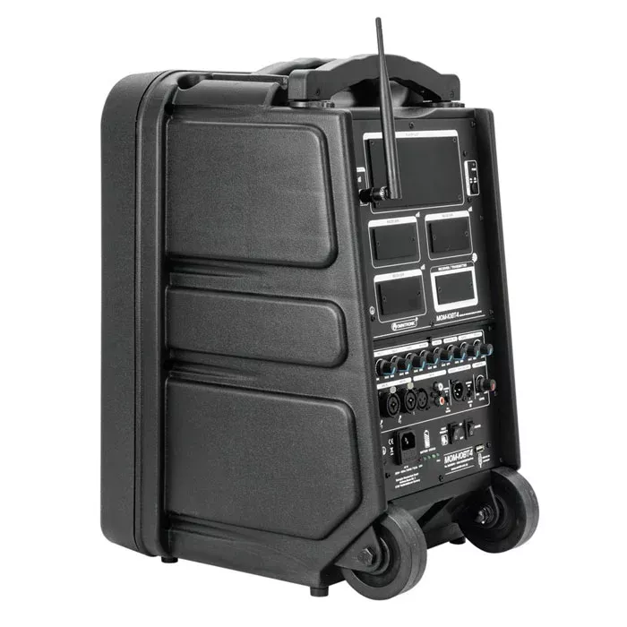 portables Lautsprechersystem, PA-System, Audio-Mixer, rollbarer Koffer, Multi-Kanal