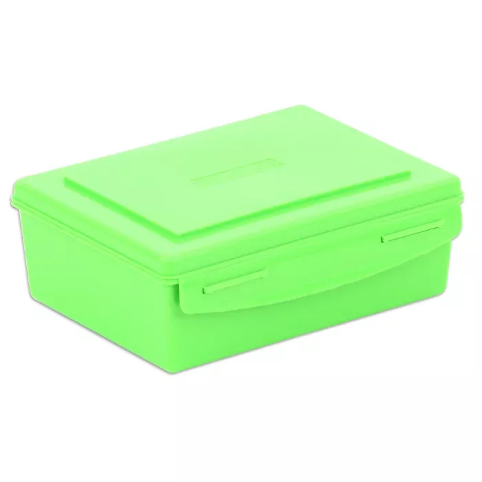 Box, Lunchbox, Storage, Green, Rectangular