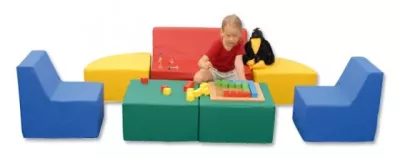 Kinderspielset, Kinderraum, Sofakissen, Bauklötze, Spielteppich
