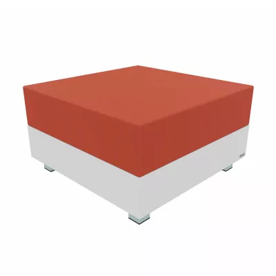 Boxspring, Bettboden, Rote Matratzenauflage, Plattformbasis, Beine mit Füßen