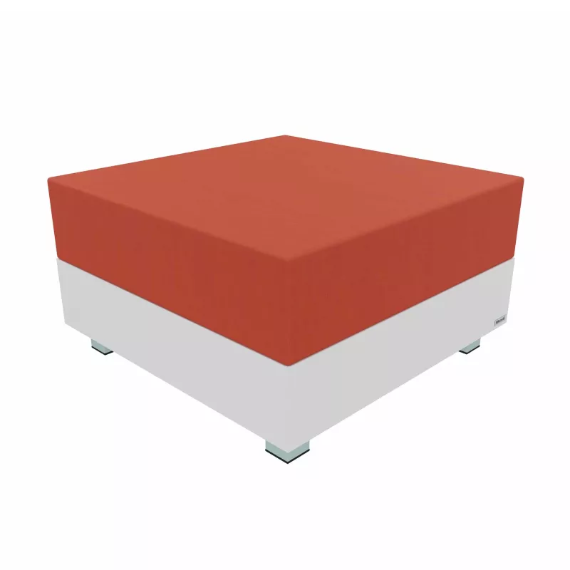 Boxspring, Bettboden, Rote Matratzenauflage, Plattformbasis, Beine mit Füßen
