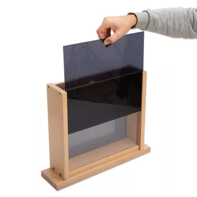 Acrylic Screen, Trennwand, Holzständer, Transparente Platte, Displayschild
