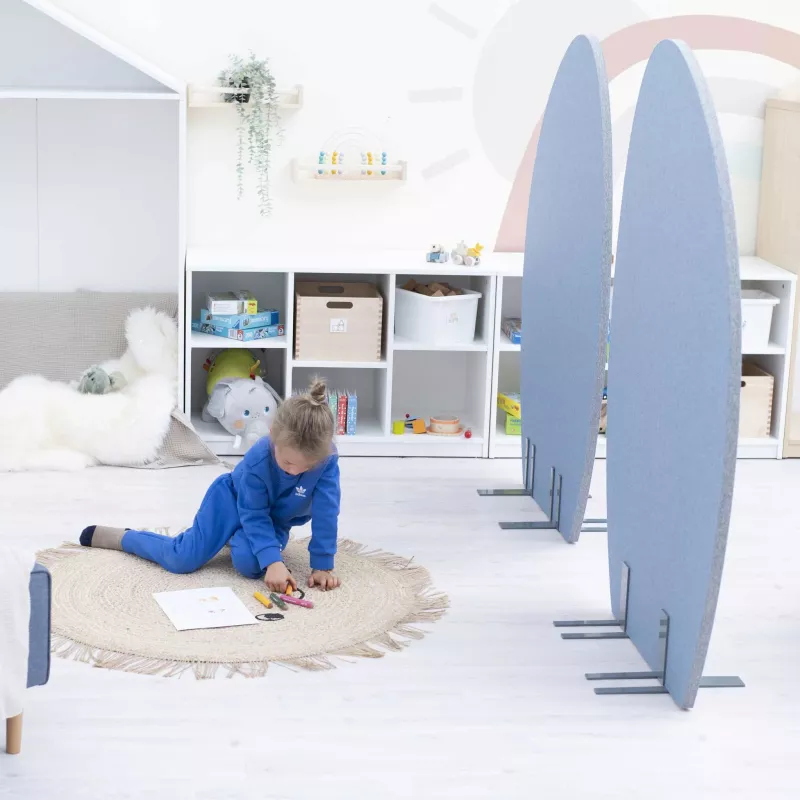 Kinderzimmer, Kuscheltier, Spielmatte, Blau, Pferd