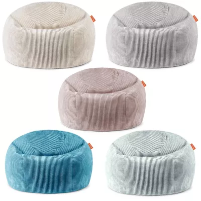 Pouf, Cord, Velvet, Rund, Kissen