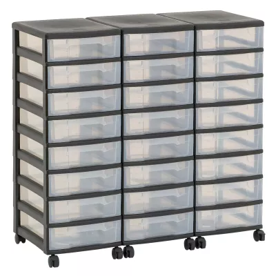 Aufbewahrung, Schubladenbox, Kunststoffbehälter, Rollbar, Schubladen