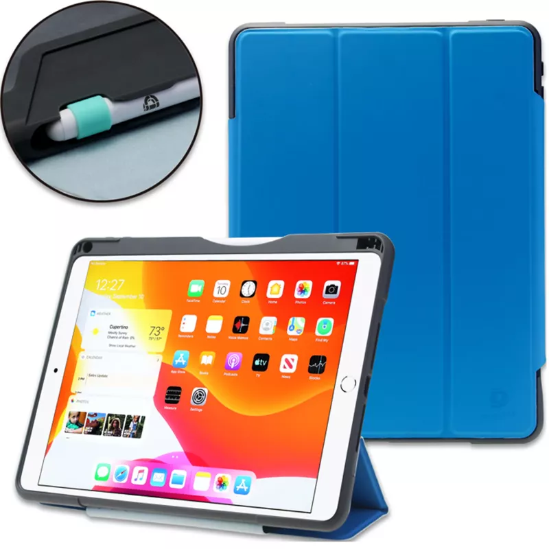 Tablet, iPad, Schutzhülle, Blau, Ständer