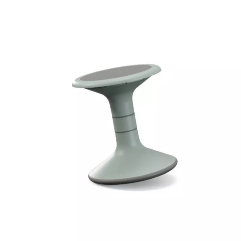 S600 Hocker, Grau, Sitzhocker, Runder Sitz, Stahlgrau