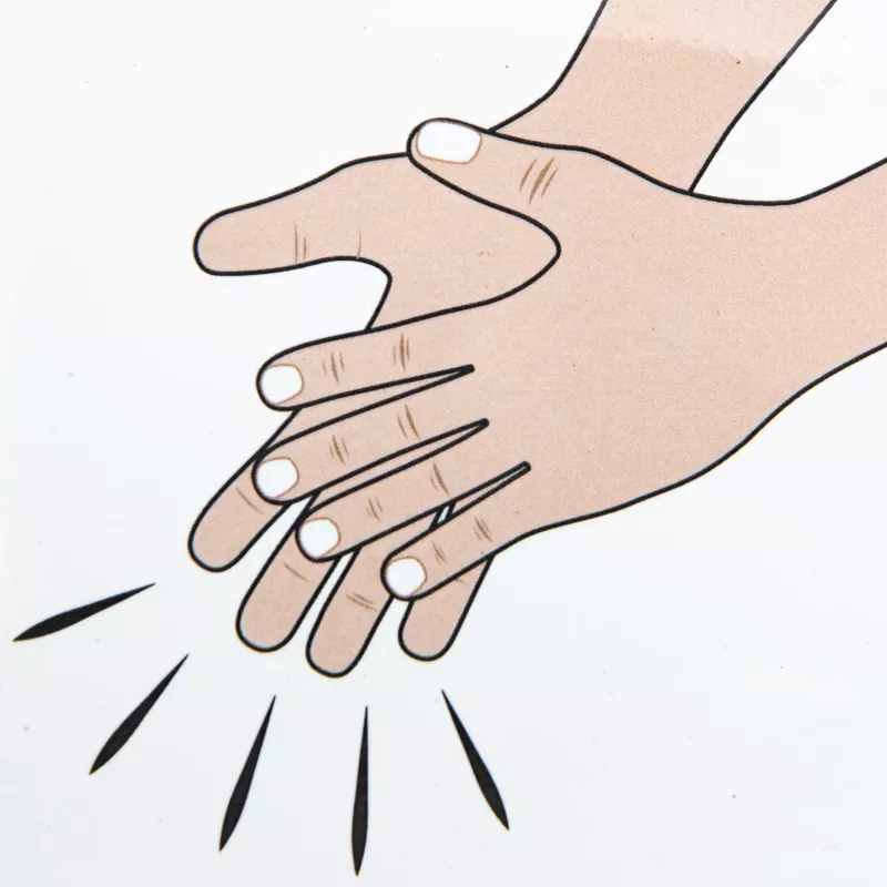 Hand, Händewaschen, Händereinreibung, Reiben, Reibung