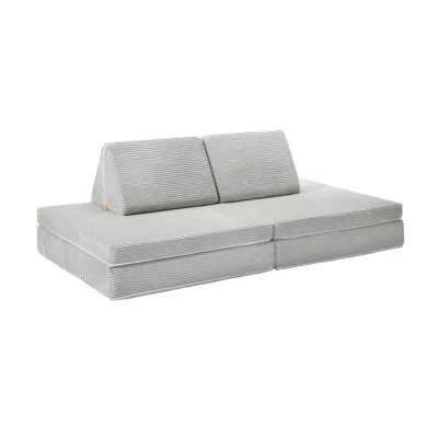 Sofa, Couch, Sofa-Sektion, Grau, Corduroy