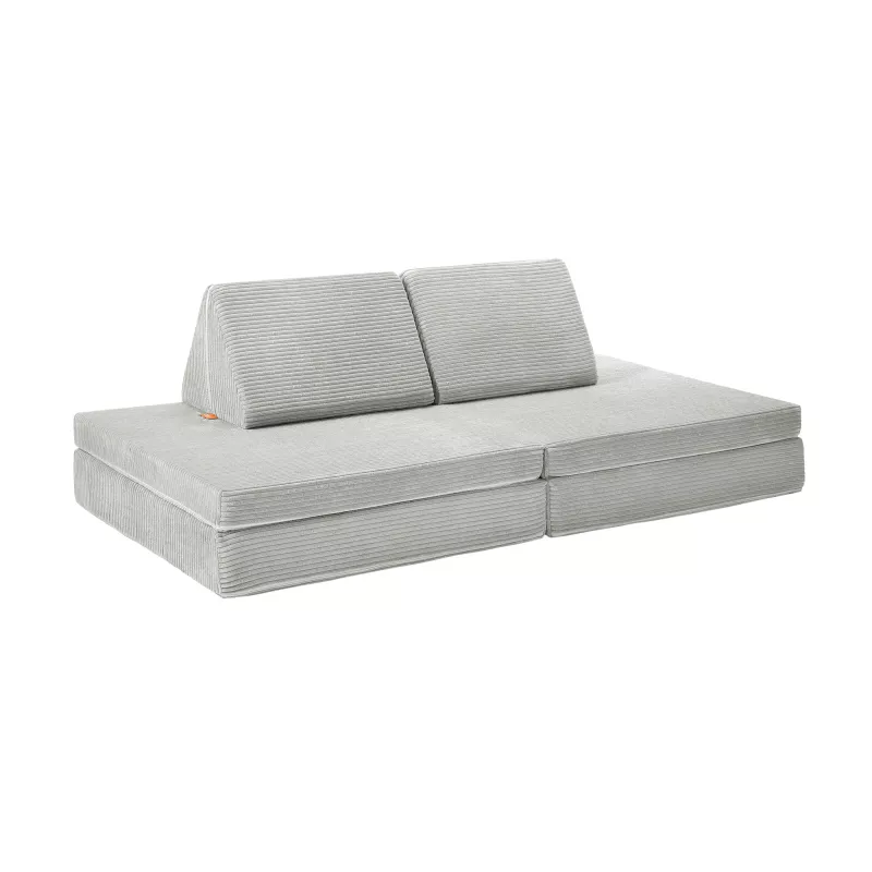 Sofa, Couch, Sofa-Sektion, Grau, Corduroy