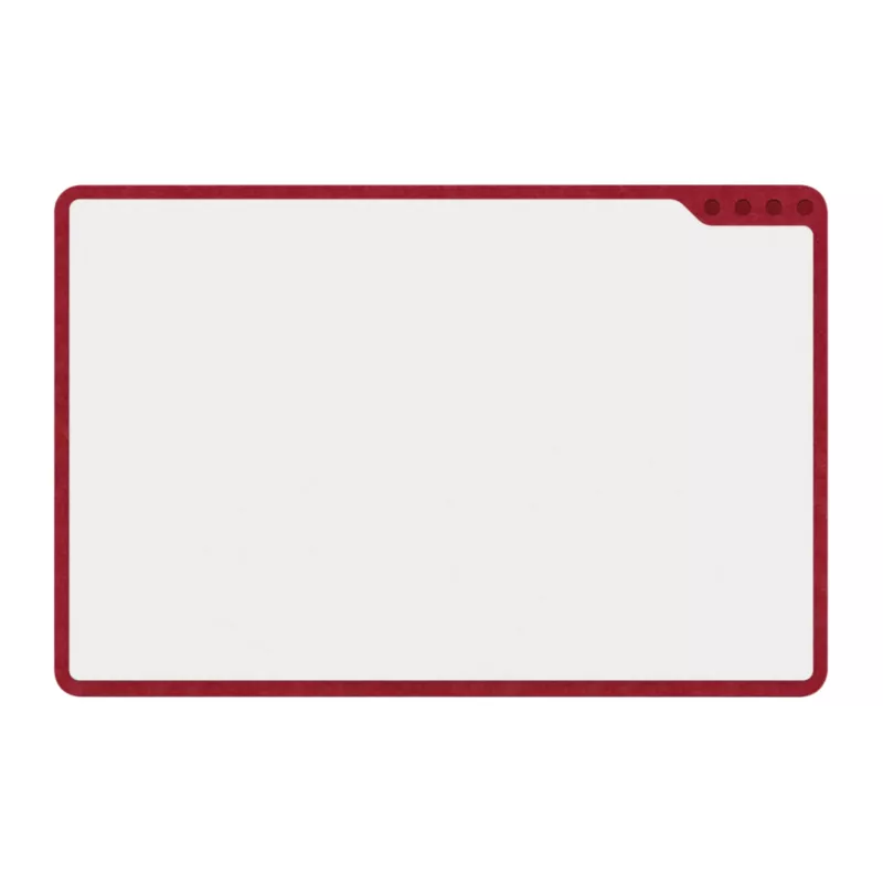 Whiteboard, magnetisch, rahmenrot, Tafel, Trockenlöschen