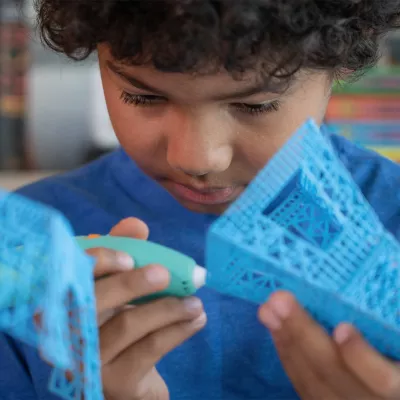 3D-Druck, Plastikkorb, blau, Kind, Bastelwerkzeug