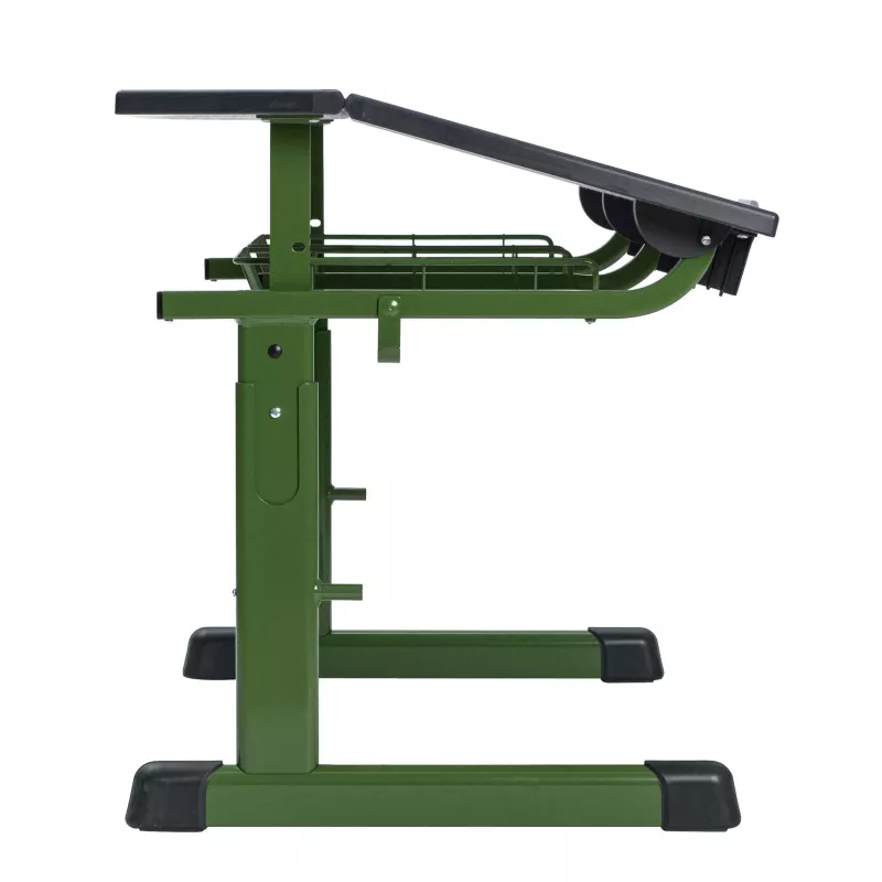 fitness, bench, workout, adjustable, grün