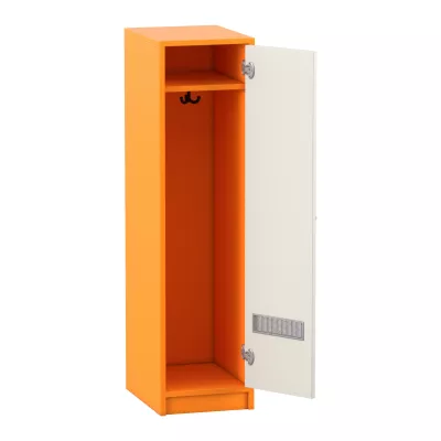 Schrank, Kleiderschrank, orange, Hängeschrank, Kleideraufbewahrung