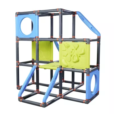 Klettergerüst, Spielturm, Klettersystem, Rutschstufe, Kletterwand