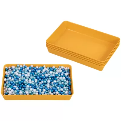 Perlenbox, blaue Perlen, Perlen aus Perlen, Glitzerperlen, Aufbewahrungsbox