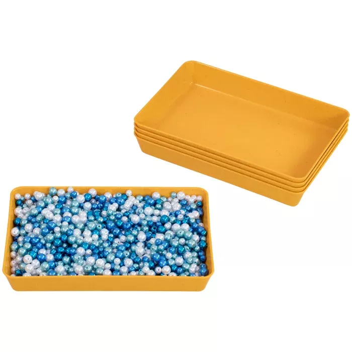 Perlenbox, blaue Perlen, Perlen aus Perlen, Glitzerperlen, Aufbewahrungsbox
