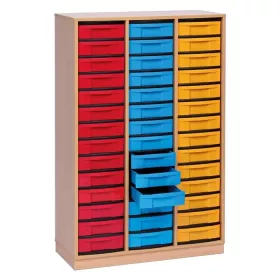 Halbhohes Regal, 151,8 x 98,5 x 40,8, mit 42 Boxen