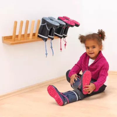 Kinderschuhe, Gummistiefel, Waschbar, Rutschfeste Sohle, Wandaufbewahrung