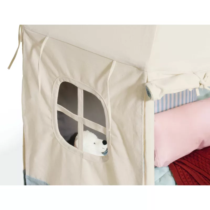 Kinderbett, Zeltbett, Campingbett, Spielzelt, Fensterchen
