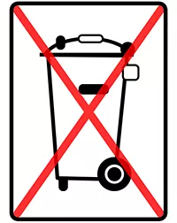 Mülleimer, Abfalleimer, Eimer, Kunststoff, rollbar