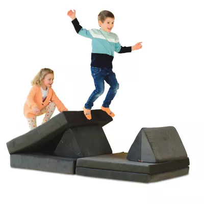 Kletterpile, Klettergerüst, Sofamatte, Pufferwürfel, Kinderspaß