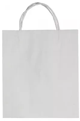 Papiertaschen, Weiß