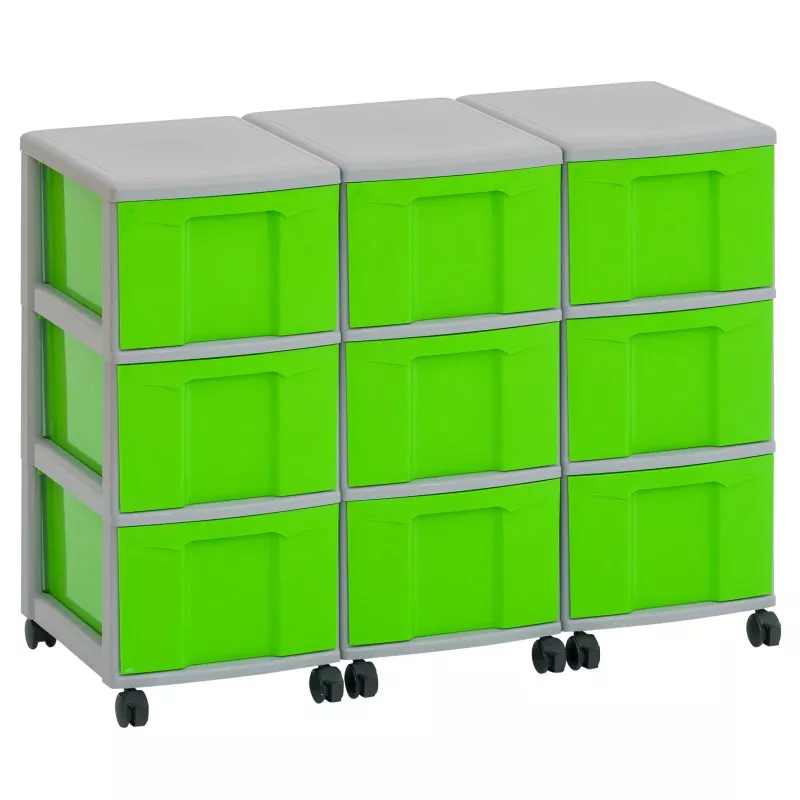 Kasten-Organizer, Stapelboxen, Rollwagen, Kunststoffboxen, Rollunterlage