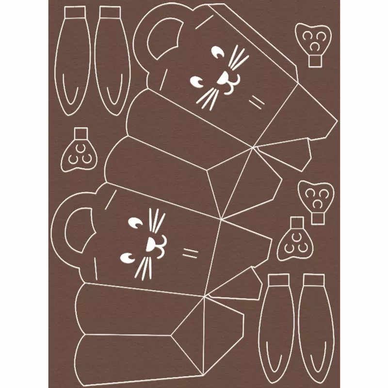 katze, pappe, geometrische_formen, spielmatte, tiermuster