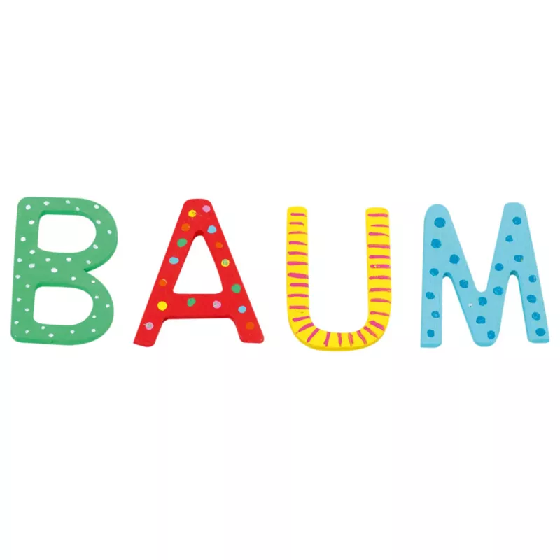 balken, holzbuchstaben, bunte buchstaben, deko buchstaben, spielerisch