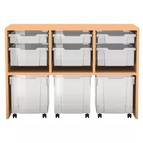 Regal PRO, 76,9 x 108,5 x 48 cm, mit 9 Boxen