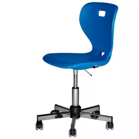 Ergostar mit Sternfuß, verchromt, fahrbar