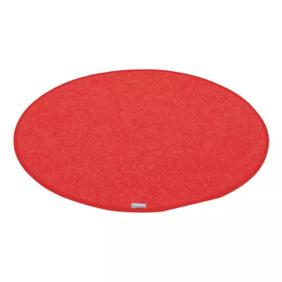 rot, oval, Teppich, Matte, Bodenmatte