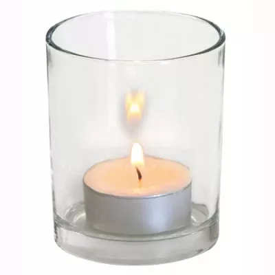 Teelicht, Teelichtglas, Kerze, Votivkerze, Kleines Glas
