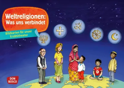 Erzähltheater, Bildkarten, Weltreligionen, Menschen verschiedener Religionen, Kinderbildung
