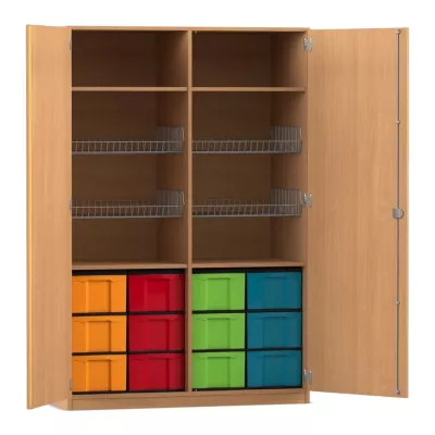 Schrank, Aufbewahrung, Schubladen, Korbregal, Kleiderschrank