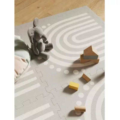 Spielmatte, Puzzle-Mottoplatte, Spielzeug Elephant, Holzbausteine, Bodenmatte