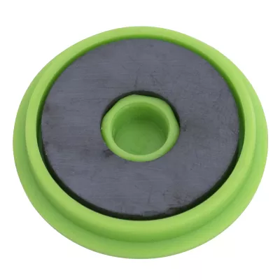 Gummi-Rad, Gummirollen, Rotationsrad, Kunststoff-Rad, Grün