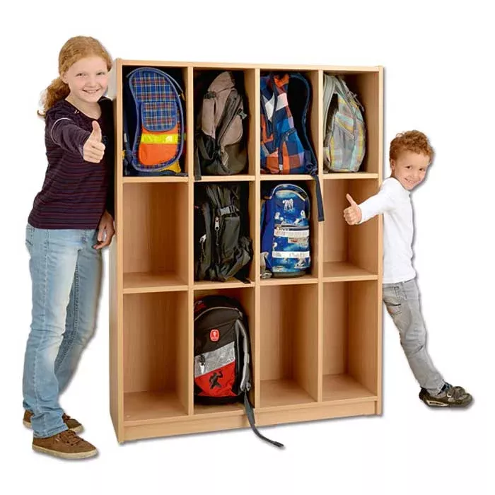 Schule/Schulrucksack, Rucksack, Aufbewahrungssystem, Hochregal, Kinder