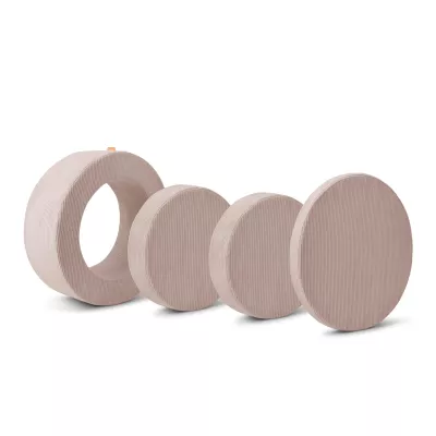 rollen, Cosmetikpuff, rosé, weiche Textur, Set