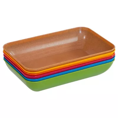 auflaufform, backform, stoneware, colorful, set-of-5