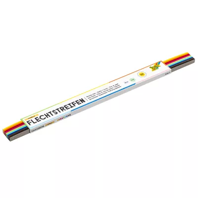Flechtstreifen, Farbband, Multicolor, Kunststoffband, Dekorband