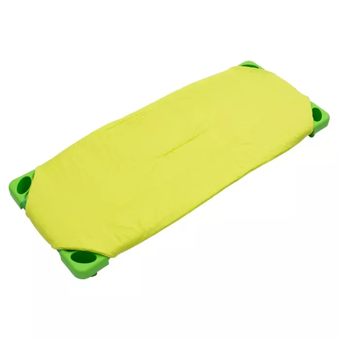 wheeled, orange, matress, cushion, basin