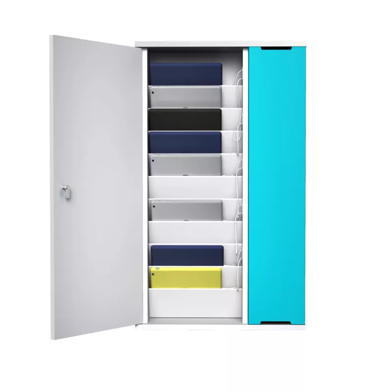 Aufbewahrung, Schrank, Ablage, schließbar, bunt